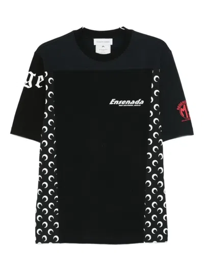 Marine Serre Graphic-print T-shirt In Black