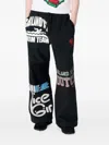 Marine Serre Graphic-print Track Pants In Black