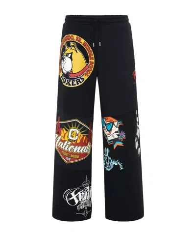 Marine Serre Graphic-print Track Pants In Black