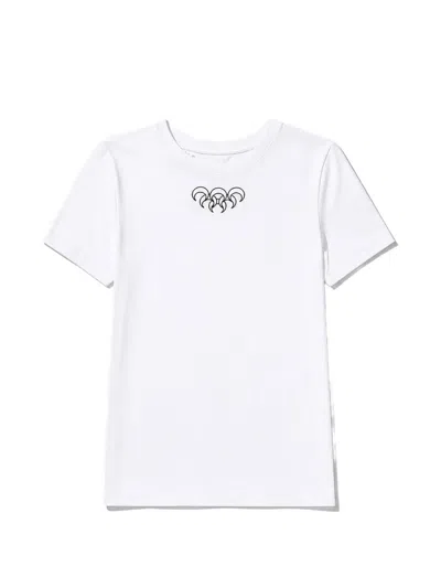 Marine Serre Graphic-print Moon T-shirt In Yellow