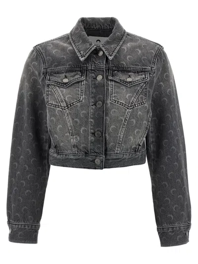 Marine Serre 'moon' Jacket In Gray