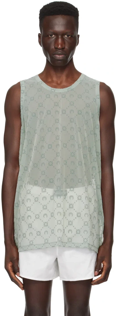 Marine Serre Gray Moonogram Tank Top In Gr50 Grey