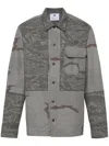 MARINE SERRE GREY CAMOUFLAGE RIPSTOP OVERSHIRT FOR MEN