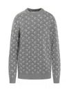 Marine Serre Embroidered Wooo And Viscose Sweater In Animal Print