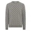 Marine Serre Embroidered Wooo And Viscose Sweater In Animal Print