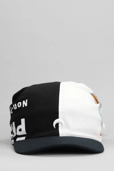 MARINE SERRE HATS IN BLACK COTTON