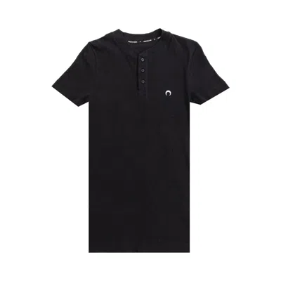 Pre-owned Marine Serre Henley T-shirt 'black' | Men's Size Xl
