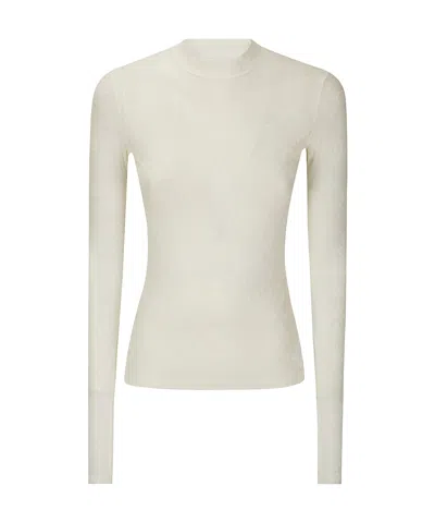 Marine Serre High-neck See-through Long-sleeved Top