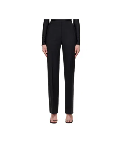 Marine Serre High Waist Casual Pants In Black
