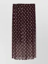 Marine Serre Brown Moon Printed Mesh Midi Skirt