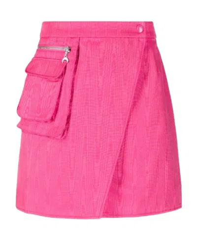 Marine Serre High Waist Skirt In Pink