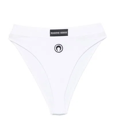 Marine Serre High Waisted Briefs In White