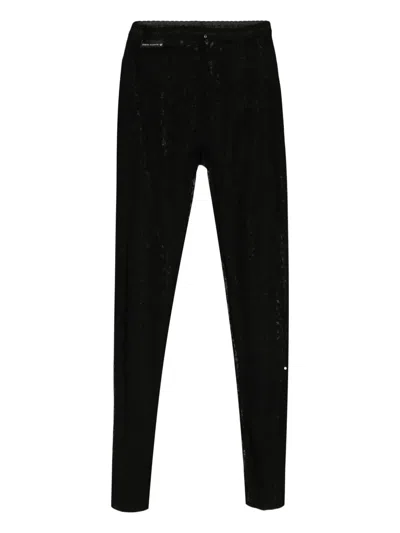 Marine Serre High-waisted Leggings In Black