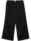 Marine Serre Moon Diamant-jacquard Trousers In Schwarz