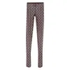 Marine Serre Brown Moon Print Mesh Tights In Brown