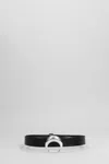Marine Serre In Black Leather In Black