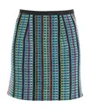 Marine Serre Signature Motif Mini Skirt In Green