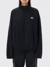 Marine Serre High-collared Black Nylon Track Jacket