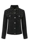 Marine Serre Moon-print Denim Jacket In 00