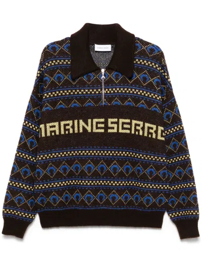 MARINE SERRE JACQUARD SWEATER