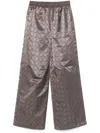 Marine Serre Jacquard Track Trousers In Grey