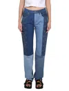 Marine Serre Moonogram Straight-leg Denim Jeans