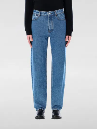 MARINE SERRE JEANS MARINE SERRE MEN COLOR BLUE,G58770009