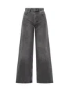 Marine Serre Jeans In Gray