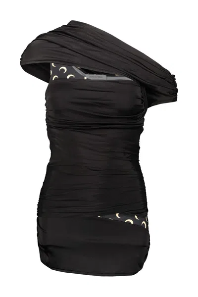 MARINE SERRE MARINE SERRE JERSEY BODY SHELTER DRAPED OFF SHOULDER TOP