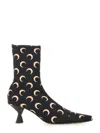 Marine Serre Moon Printed Jersey Ms Boots In Black