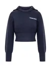 Marine Serre Sweater With Logo In Blue