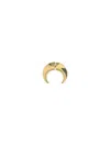Marine Serre Regenerated Single Moon Earring In Gold