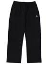 Marine Serre Moon Logo Fleece Sweatpants In Black