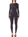 Marine Serre Moon Printed Stretch Jersey Catsuit In Multi