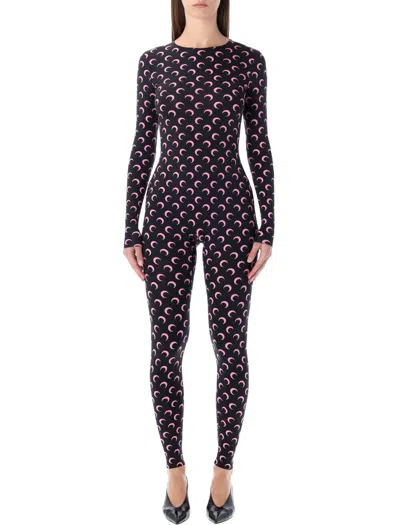 MARINE SERRE MARINE SERRE MOON PRINTED STRETCH JERSEY CATSUIT
