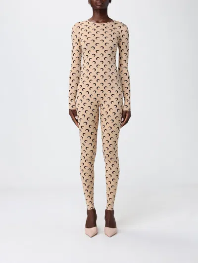 Marine Serre Jumpsuit Woman  In Sand