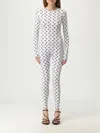 Marine Serre Crescent Moon-print Jumpsuit - Women's - Recycled Polyester/recycled Elastane