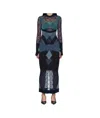 Marine Serre Knit Dress In Black
