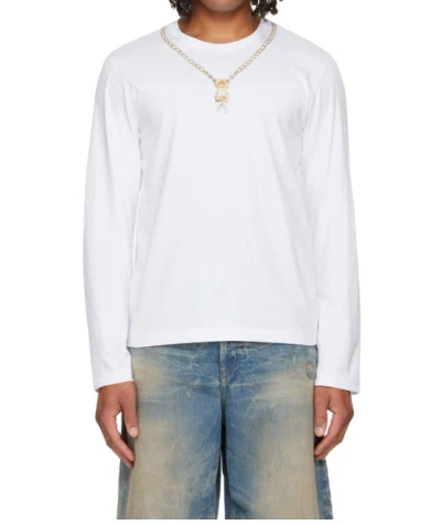 Marine Serre Knitted T-shirt In White