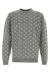 Marine Serre Embroidered Wooo And Viscose Sweater In Animal Print