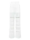 Marine Serre Lace-panel Trousers In White