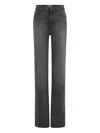 Marine Serre Laser Wash Flared Jeans In Gray
