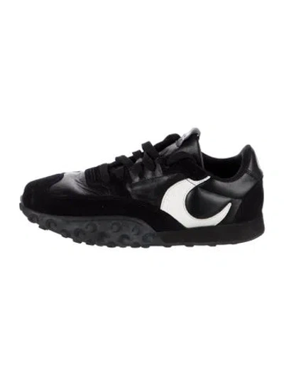 Pre-owned Marine Serre Leather Athletic Sneakers In Black