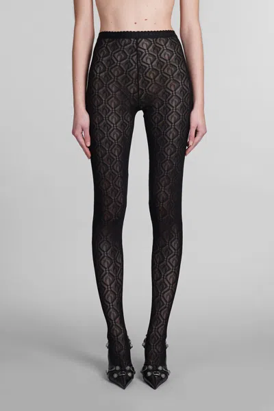 Marine Serre Leggings In Bk99 Black
