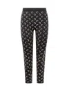 Marine Serre Leggings With Crescent Moon Decoration In Black