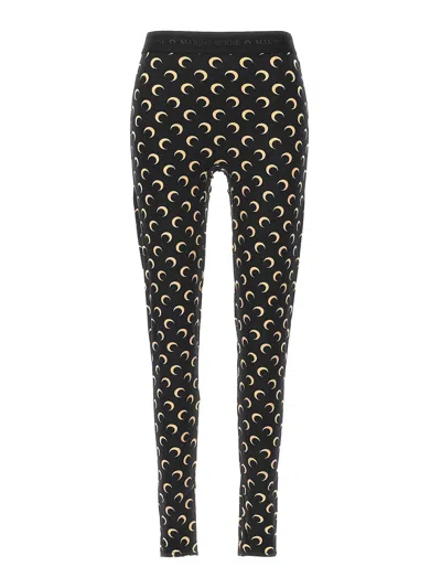 MARINE SERRE LEGGINS - NEGRO