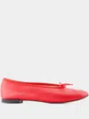 Marine Serre Red Repetto Edition Lilouh Soft Nappa Ballerina Flats In Rot