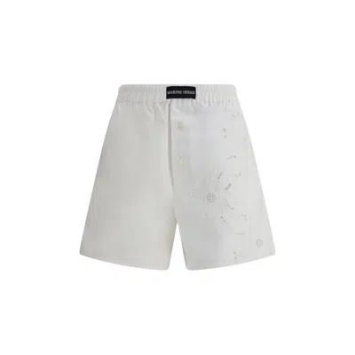 MARINE SERRE LINEN SHORTS