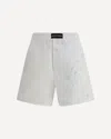 Marine Serre Women Linen Shorts