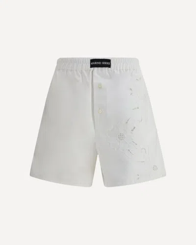 MARINE SERRE LINEN SHORTS